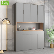 Promotion Extremely Simple Cabinet Door Custom Wardrobe Cupboard Locker aluminium alloy narrow side door Dingding made wood finish plate accommodating cabinet