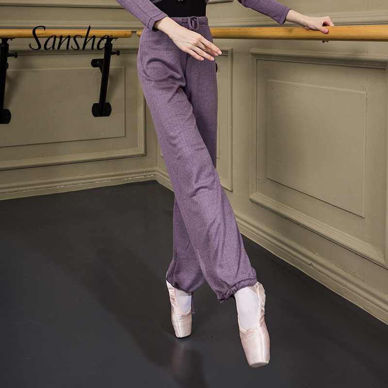 French Sansha Sansha ballet dancer dance pants practice pants female adult long pants body suit Barpants warm pants big 