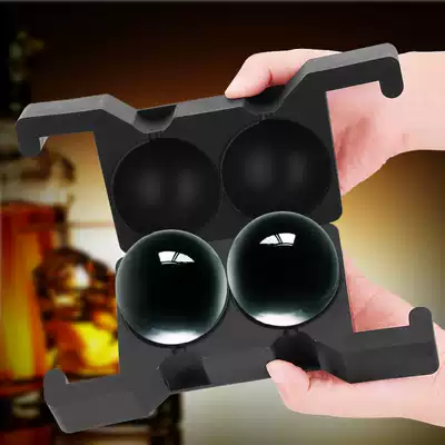 Creative transparent large ice hockey mold set silicone ice box whiskey ice ice mold bar home crystal ice block