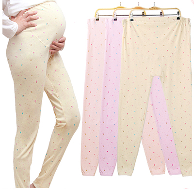 【美丽日子】加厚可调节纯棉孕妇睡裤