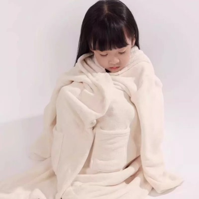 小番薯儿童浴袍带帽吸水浴巾