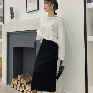 【歌索洛】百搭显瘦针织半身裙
