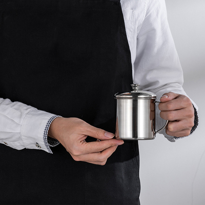 【婆媳当家】8cm不锈钢带盖儿童水杯