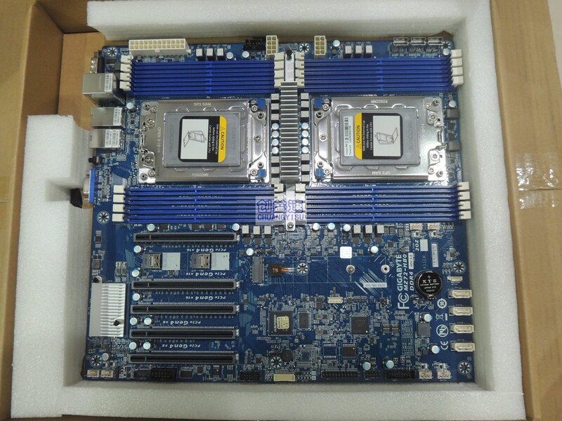 Ga Gigabyte Mz72-Hb0 Epyc Xiaolong Dual-Channel Motherboard, Pcie 4.0, Supports 7282 7K62 7643 Ga Gigabyte Mz72-Hb0 Epyc Xiaolong Dual-Channel Motherboard, Pcie 4.0, Supports 7282 7K62 7643