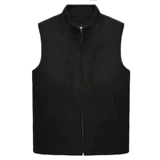 Демисезонный шерстяной утепленный жилет, для среднего возраста, из натуральной кожи