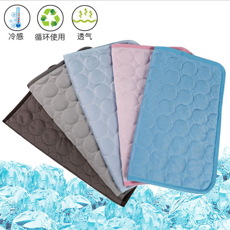 Dog ice silk mat summer cool mat not hot sleeping mat Pets Nest Cushion Resistant Bite Cat Mat Puppy Cage Blanket