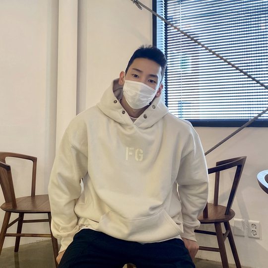 美式卫衣男连帽秋冬款潮牌运动外套加绒加厚宽松健身训练套头衫