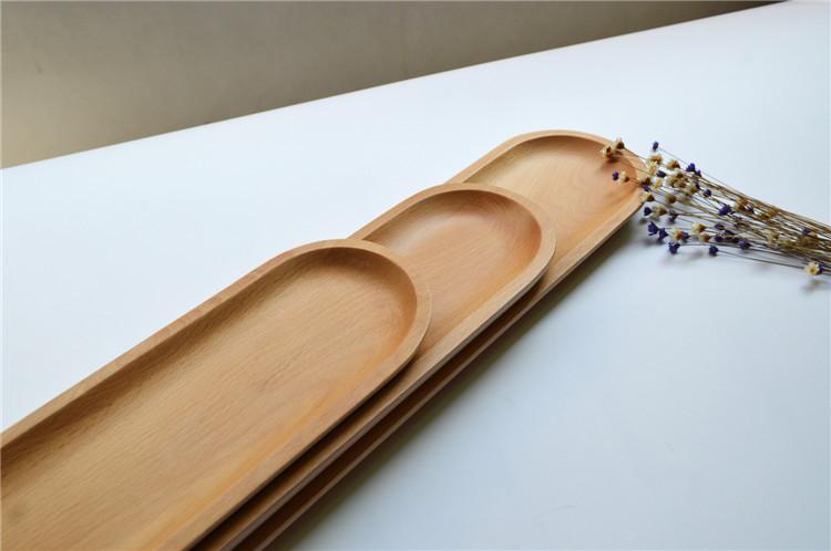 Tấm gỗ sáng tạo elm hình chữ nhật lớn vừa và nhỏ sushi tấm gỗ tấm snack tấm trái cây sấy khô hộp kẹo hộp bánh mì hộp - Tấm khay đựng hoa quả bằng gỗ