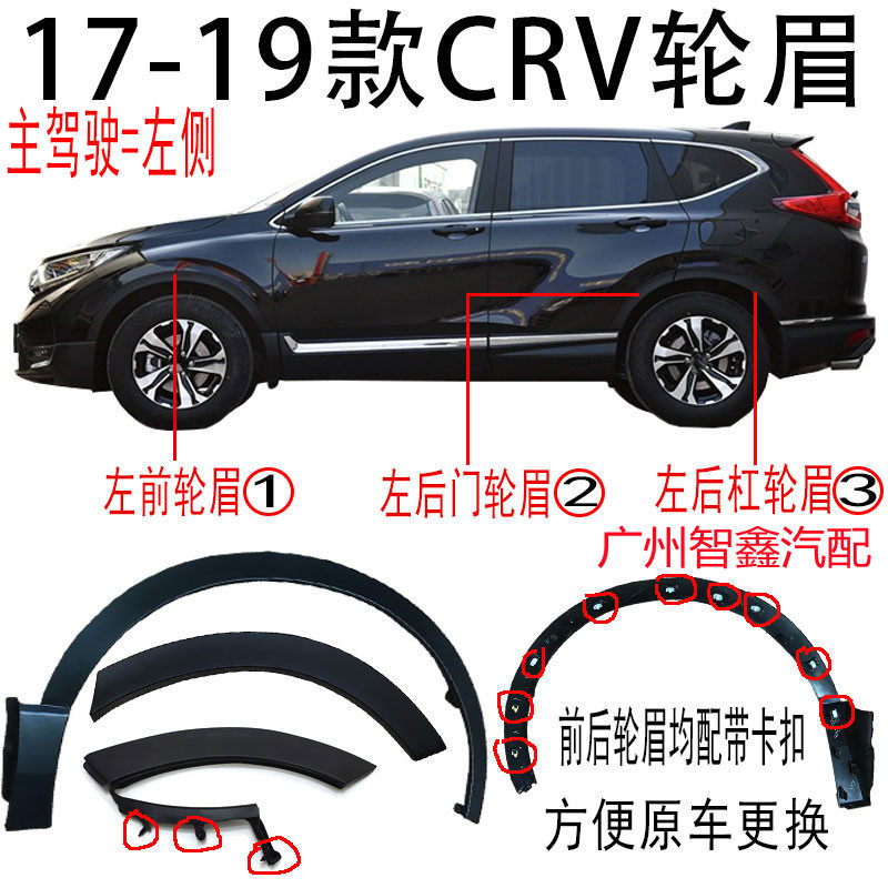 Подходит для передних и задних колес CRV 17, 18, 19-21, декоративная накладка для бровей Siwei wheel, защита крыла от царапин, кромка доски