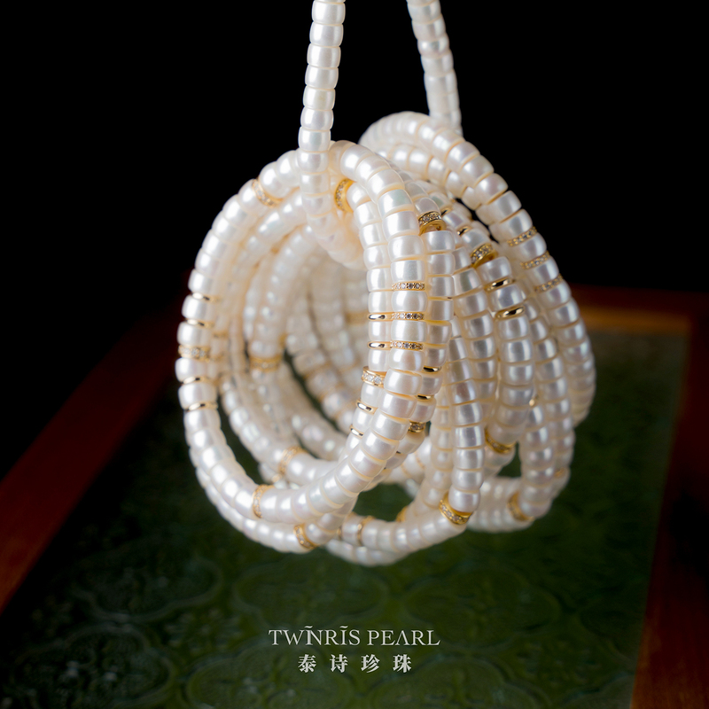 【Direct Cut Pearl Bracelet】Taisi Pearl Natural Freshwater Designer Women's Bracelet Elegant and Graceful Beaded Bracelet