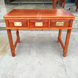 Mahogany furniture Myanmar Human Pear Wood Desk Small Desk Write Written Desk Authentic Great Fruit Rosewood solid wood desk