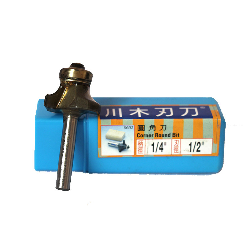 Sichuan wood blade cutter woodworking milling cutter Sichuan wood cutter woodworking cutter round cutter series 1 4 1 2 handle