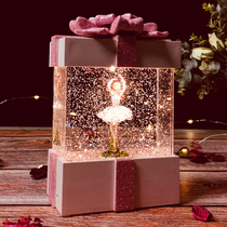 Phone booth music box Music box girl to send girlfriends girls high-end birthday gifts girlfriend creative night light