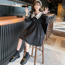 Girls dress early autumn long sleeve college style dress 2021 spring and autumn dress new small fragrant wind skirt