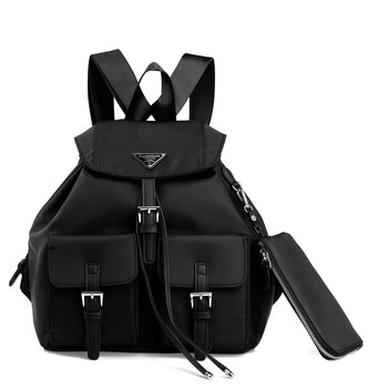 Women's casual nylon waterproof backpack