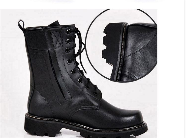 Boots militaires en cuir - Ref 1399024 Image 15