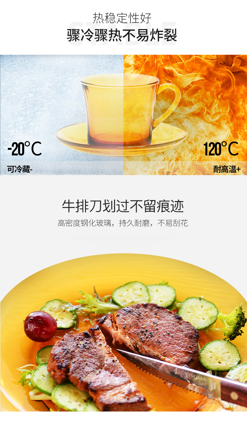 DURALEX Ly trà thủy tinh Doris và đĩa đặt tách trà chiều tiếng Anh - Cà phê phin cafe đẹp