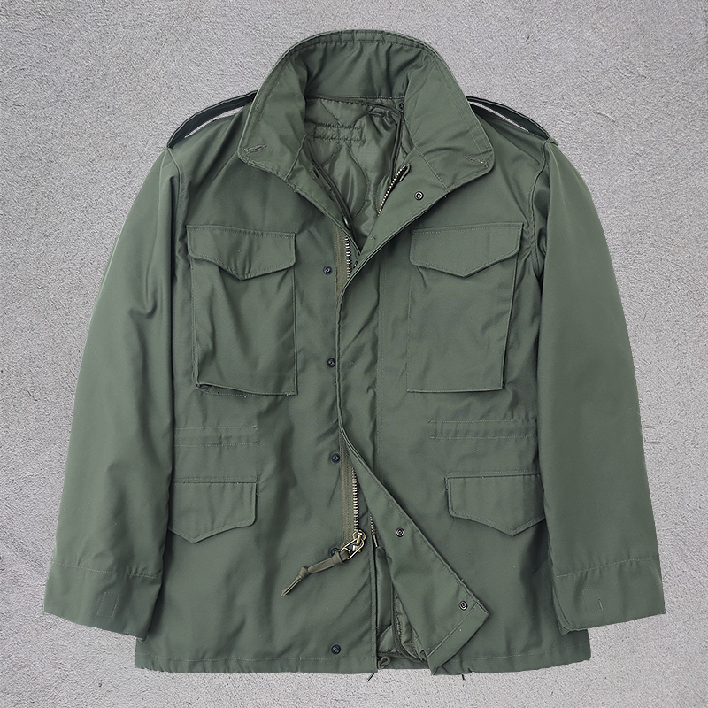 American Field M65 Windbreaker Jacket for Men, Outdoor Military Enthusiast Combat Jacket with Thickened Lining, Workwear Training Coat