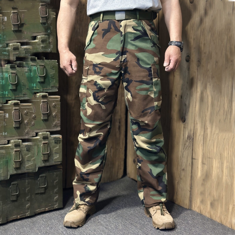 Us Military M65 Pants for Men, Outdoor Field Hiking Plaid Fabric, Wear-Resistant, Loose Camouflage Pants, Multi-Pocket Work Trousers