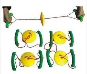 Children's puzzle Toy Fitness Arm Pull Force Pull disc Interactive Lapull Ball Game Plastics 