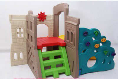 Castle combined slides multi-functional swing slides plastic climbing indoor slides children swing indoor and outdoor facilities