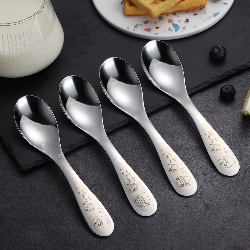 304 stainless steel spoon household net red rice spoon female creative spoon spoon children's dry rice spoon spoon spoon meal spoon