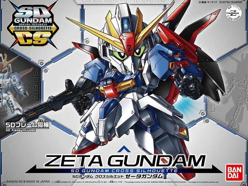 Bandai Gundam Model BB Warrior SDCS Z Gundam ZETA với bộ xương SD Bộ xương lùn - Gundam / Mech Model / Robot / Transformers