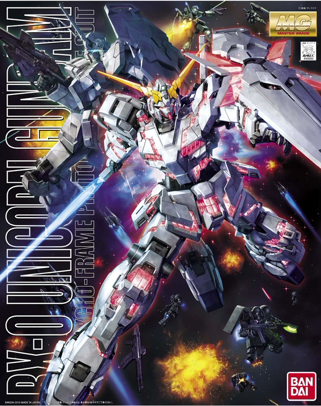 Bandai Gundam Lắp ráp mô hình MG 1/100 Unicorn Gundam RX-0 OVA Phiên bản hình ảnh Biến dạng - Gundam / Mech Model / Robot / Transformers