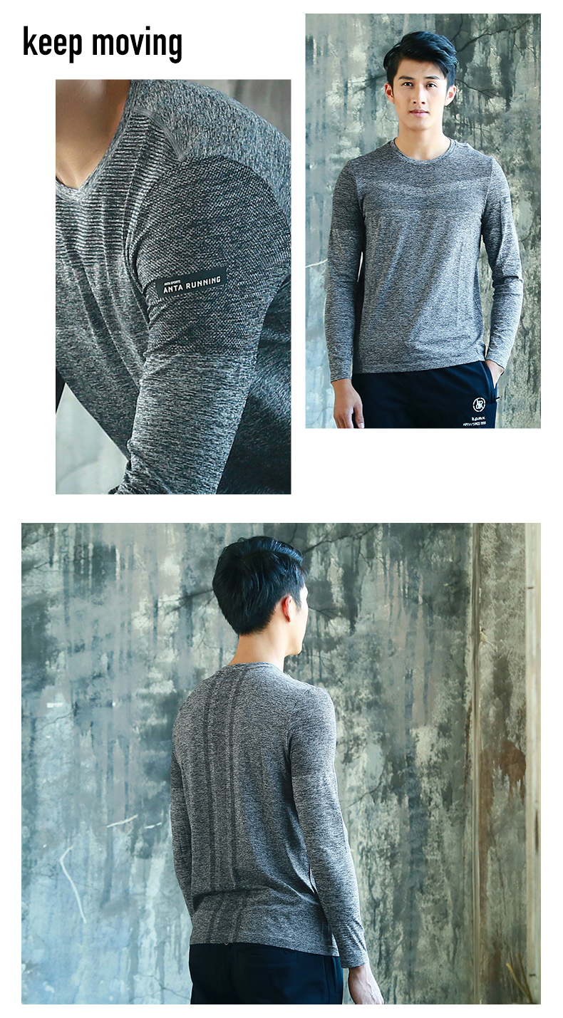 Anta áo len nam 2019 xuân mới áo dài tay nam chạy vòng cổ áo thun dệt kim nam - Thể thao lông cừu / jumper áo khoác nỉ form rộng