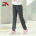 Quần thể thao Anta Quần nữ 2019 Xuân Mới Phụ nữ thoải mái Quần bảo vệ Slim Straight Quần âu Quần thể thao - Quần thể thao quần tập gym nữ Quần thể thao