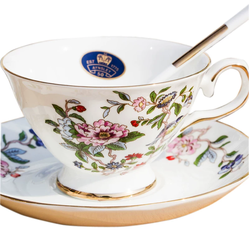 AYNSLEY British Сделано в чашке Classic Porcelain Black Tea Ceramic Cup Afternoon Tea Cup Plate Import Coffee Cup Disc