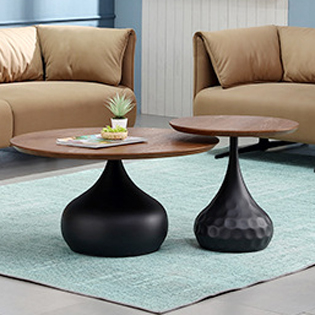 Several small round tables on Italian sofa side simply modern Nordic corner cabinet corner tea several light luxury red line