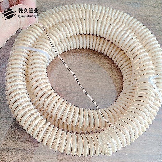 Anti-static PU plastic reinforced hose shot blasting machine machinery Agriculture seeding and fertilizing pipe convex rib inner flat inner inch 25-300mm