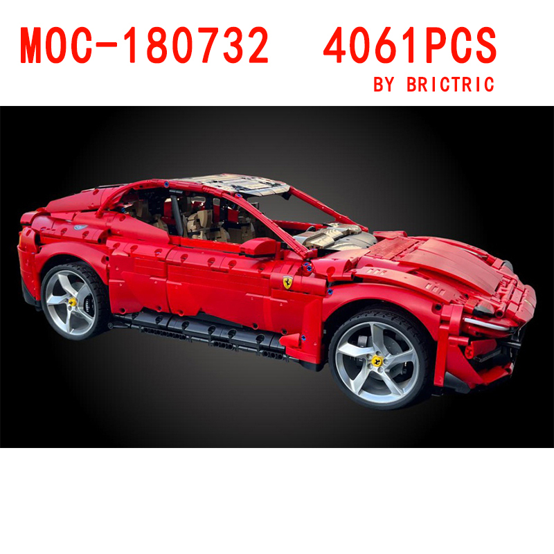 Moc-180732 Domestic Building Block Fuv Sports Car Model Moc Accessories Parts Kit Color Change Kit Replacement Parts Kit