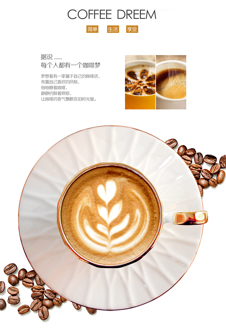 Small European - style key-2 luxury ipads porcelain coffee cup set spoon household contracted ceramic keller afternoon tea delicate