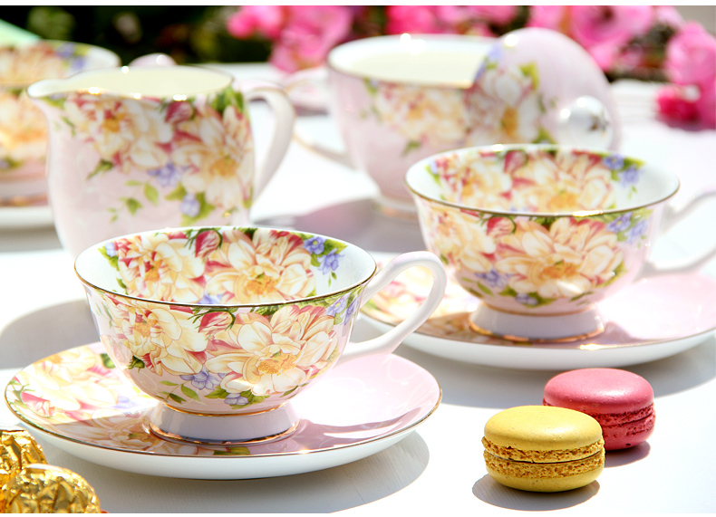 European tea sets coffee cup tea ipads China English tea coffee cups and saucers household light key-2 luxury the teapot