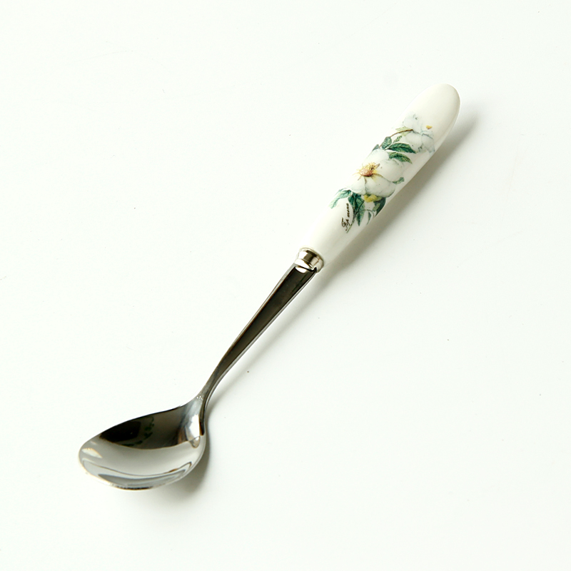 [article to transport] han edition ipads China tea service of form a complete set of coffee spoon 】 【 small coffee spoon, spoon, ceramic cream run out