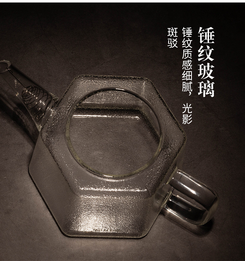 RongShan glass kettle ceramic coppering. As silver pot button # heat happens electrical TaoLu tea stove capacity boiled tea tea set