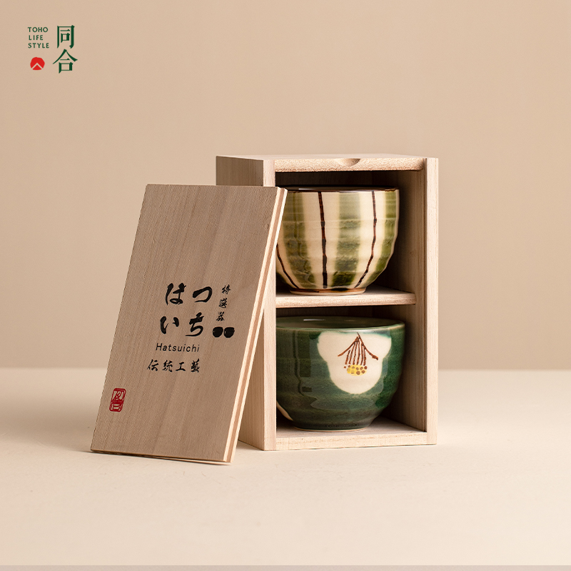 Tonghe Home Furnishing Japan Imported Rice Bowl Gift Box Set Couples New Wedding Minoyaki Hand-painted Japanese Bowl Set