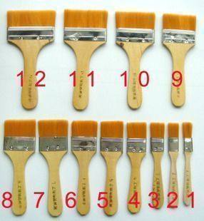 High quality oil painting board brush Acrylic brush Nylon board brush soft clean shading brush row brush row pen