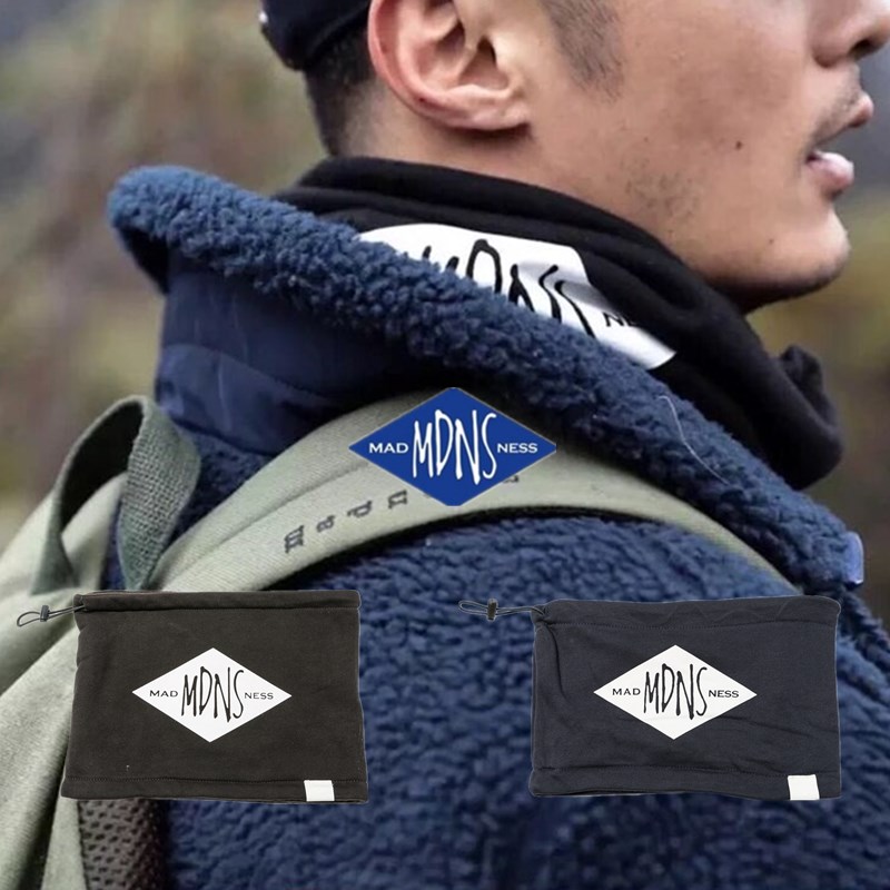 MADNESS Winter Warmth Fashion Surround neck Yu Wenle Tide Cards MDNS 100 Hitch No Down Suede Men Knit Neck