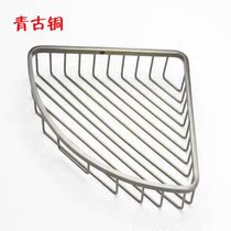 Qinggu Tongjia Lehua Classical European-style full copper bathroom toilet shelve 1L00952 single layer mesh basket