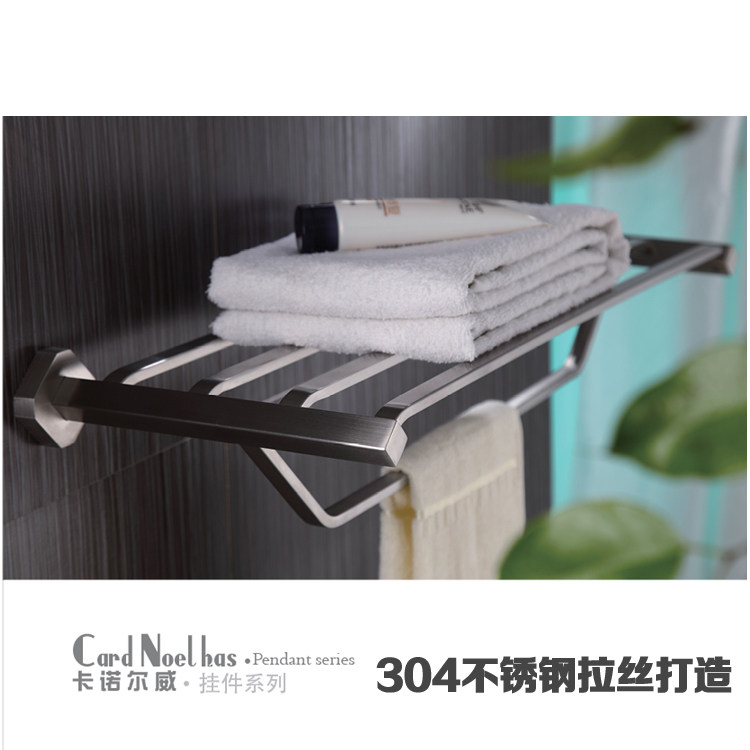 Kesidi high-end fashion 304 stainless steel brushed double bath towel rack powder room hardware pendant ZF839
