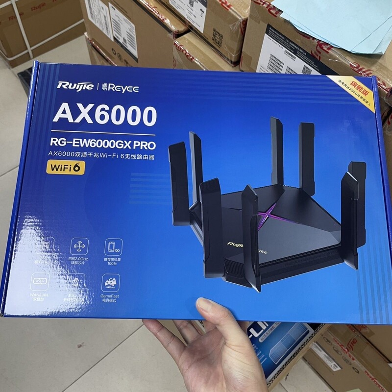 Ruijie Ruiyi Router Rg-Ew6000Gxpro Dual-Band Six Gigabit High-Speed E-Sports Smart Ax6000
