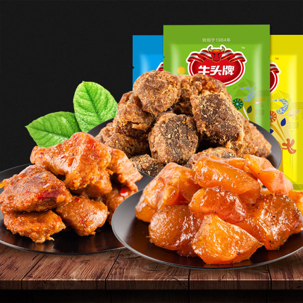 贵州特产 牛头牌 牛肉粒+卤汁牛肉+卤汁牛筋 100克*3袋 聚划算+优惠券折后¥29.9包邮(¥44.9-15)多味可选 贵州特产 牛头牌 牛肉粒+卤汁牛肉+卤汁牛筋 100克*3袋 聚划算+优惠券折后¥29.9包邮(¥44.9-15)多味可选