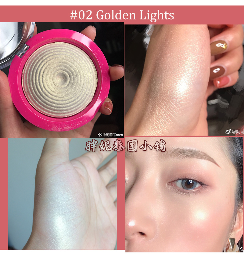 [Spot] Búp bê cathy Thái nổi bật Bóng đèn Lai Lai khuyên dùng 01 02 03 Baking phấn highlight 3ce