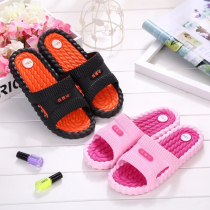 2017 New Flat-bottomed Korean Version Bathroom Non-slip Indoor Slippers Women Summer Fashion 100 Hitch Wear Lovers Cool Tug