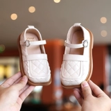 Детская модная квадратная обувь 2021 Весна Новая британская стиль маленькая кожаная обувь сплошной универсальная обувь принцессы маленькие детские одиночные туфли