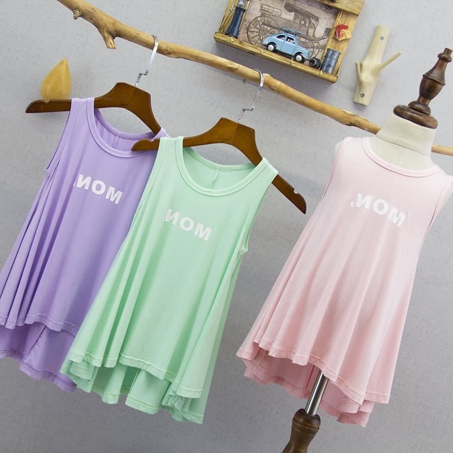 Modale girl's sleep pyjamas thin children's sleepwear baby's home is served in the summer thin foreign dress