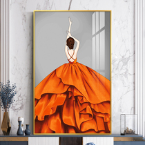 Mona Lisa Cross embroidered Fanhua 2021 new line embroidered meritocratic rear living room Xuanguan vertical version of the character grand plaid